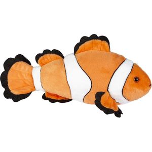 Pluche Kleine Knuffel Zeedieren Clownsvis Nemo van 40 cm - Speelgoed Vissen/Beesten Uit de Soft Serie - Leuk Als Cadeau