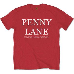 The Beatles - Penny Lane Heren T-shirt - M - Rood