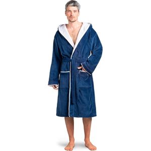 Heren badjas van badstof katoenen fluweel Heren badjas van katoenen velours Heren badjas van katoenen OekoTex extra zacht