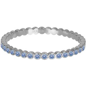 Small Circle Stone Blue - iXXXi - Vulring 2 mm - Zilver
