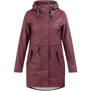 Usha - Functionele Mantel - Donkergrijs/Wijnrood - Regenjas