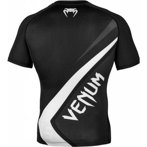 Venum Contender 4.0 Rash Guard S/S Zwart Grijs Wit - XL