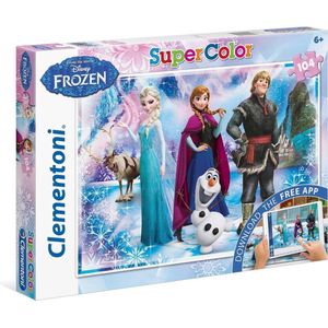 Speelgoed - Frozen Puzzel + App 104 Dlg,