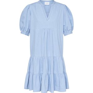 SISTERS POINT Inusa-dr - Dames Jurk - L. blue wash - Maat XS