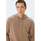 Koton - Sweatshirt - Lichtbruin - Effen - Lange Mouw
