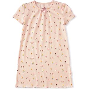 Little Label Meisjes Nachthemd Maat 92 - roze, lila - Zachte BIO Katoen - Nachtjapon - Pyama meisjes - Print