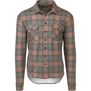 Flannel Fietsshirt Lange Mouwen Venture Heren - Grijs - S