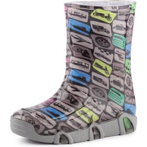 Ladeheid Kinder Regenlaarzen - Jongens Meisjes Antislip Zool - PVC -LA-ZT-SzuwarekBW - Motorisierung - 25/26