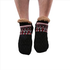 Antislip warme wintersokken - S - maat 35-39 - 24 cm - Verdikt en warm - Herfst- en winterslaapsokken - Losse sokken - Warme sokken voor thuis - Sneeuwsokken - Slaapsokken - Herfst- en winterbenodigdheden - Geschikt voor mannen en vrouwen