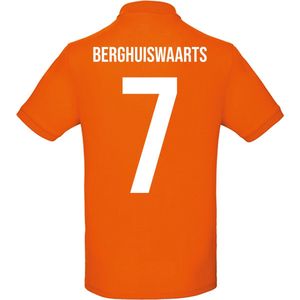 Oranje polo - Berghuiswaarts - Koningsdag - EK - WK - Voetbal - Sport - Unisex - Maat L