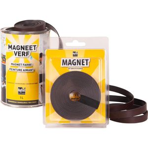 MagPaint | Magneetverf | 1L (2m²) | + 3 Meter Magneetband