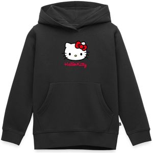 Hello Kitty Klassiek Portret Met Hello Kitty Tekst Premium Hoodie Kinderen