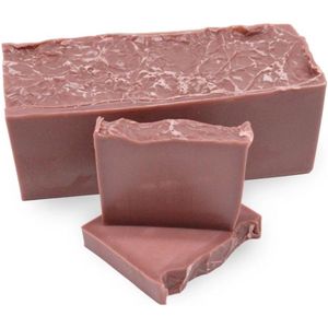 Rojafit - Natuurzeep - Handgemaakt - Framboos & Vanille - Plak van +/- 100 gram.