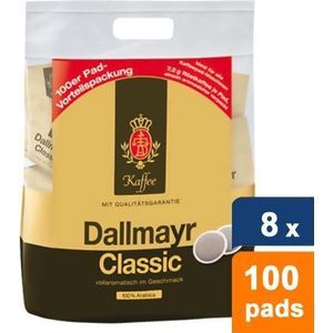 Dallmayr Classic Megazak Koffiepads - 8 x 100 stuks