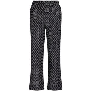 Moodstreet-Meisjes BELLE jacquard trousers-Zwart