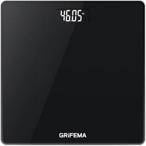 Digitale PersonenWeegschaal met 4 Uiterst Nauwkeurige Sensoren - Snelle Gewichtsaflezing - LCD-Display - 150 kg - Nauwkeurigheid 50 g - Zwart