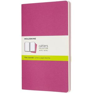 Moleskine Cahier Journals - Large - Blanco - Roze - set van 3