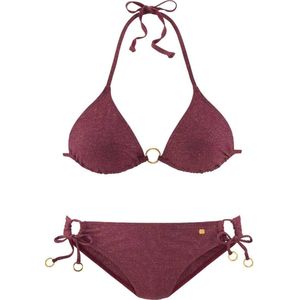 Designer Driehoek Bikini van Duitse modehuis Jette Joop, Bordeaux, Maat 36 C/D Cup