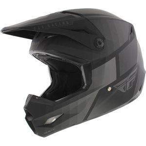 FLY Racing Kinetic Drift Zwart Charcoal Crosshelm - Maat XL - Helm