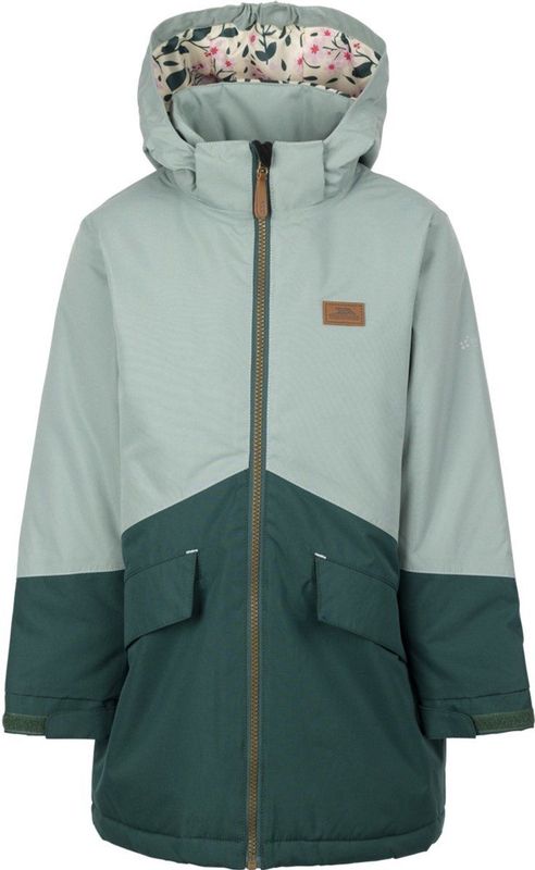 Trespass Kinder Winterjacke Oleta Rainwear Jacket Teal Mist-3/4