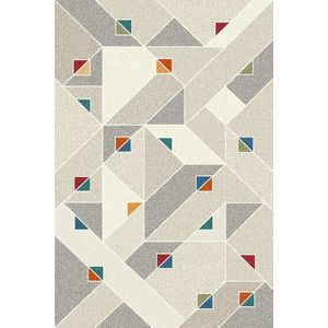 Geometrisch vloerkleed - 200x300cm - Modern - Wol- Woonkamer - Kantoor - Laagpolig - Carpet