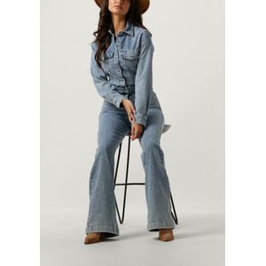 7 For All Mankind Luxe Jumpsuit Morning Sky Jumpsuits Dames - Lichtblauw - Maat XS