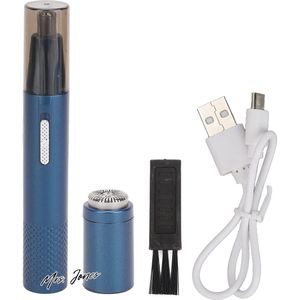 Mrs. Jones Oor- en Neushaartrimmer - USB Oplaadbare Neustrimmer voor Mannen en Vrouwen met Vervangen Snijkop Wenkbrauw-gezichtshaartrimmer 360° Roterend Trimmen 3D Zwevend Fineerontwerp .