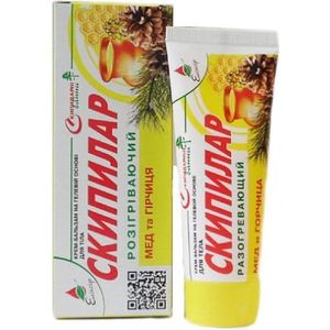 Verwarmende crème-balsem - met honing en mosterd - werkt tegen pijnlijke spieren - stijve gewrichten 75ml