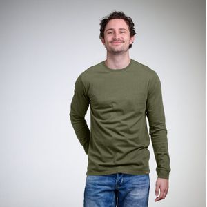 LIGER Long Sleeve leger groen, Limited Edition van 360 stuks maat S - 100% Organic katoen