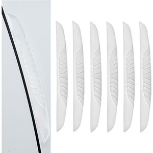 6 stuks deurrandbescherming van hoge kwaliteit, beschermende stickers voor de deurrand van de auto, krasbescherming voor zijdeuren van de auto (transparant)