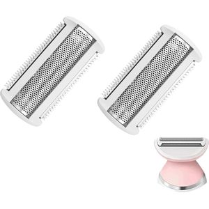 Vervangingsscheerkoppen voor Dames - Roestvrij Staal Trimmer Hoofden voor Nat en Droog Scheren (2 stuks)