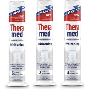 Theramed Tandpasta - Whitening - Triple Protection - 3 x 100 ml Pomp