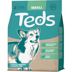 6x Teds Droogvoer met Insecten voor Kleine Honden 800 gr