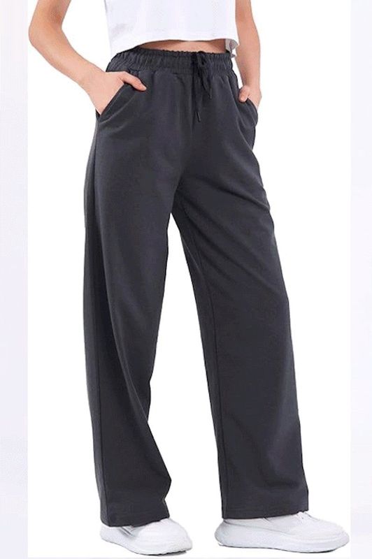 COMEOR - Joggingbroek - Donker Grijs - Lange Katoenen Trainingsbroek - Losse Sweatpants