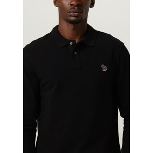 Paul Smith Mens Slim Fit Ls Polo Shirt Zebra Polo's & T-shirts Heren - Polo shirt - Zwart - Maat XXL