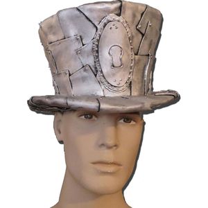 Steampunk Hoge hoed Zilver Key