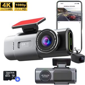 Discovery Car Dashcam - Dashcam - 4k Full HD - Dashcam voor auto - Voor en Achter - Wifi - Nachtzicht - G-sensor - Bewegingsdetectie - Parkeerbeveiliging - Loop Recording