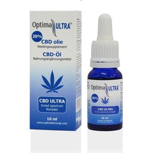 ULTRA CBD olie complex 20%, Optima Formula, 100% zuivere CBD olie, 10 ml, cannabidiol