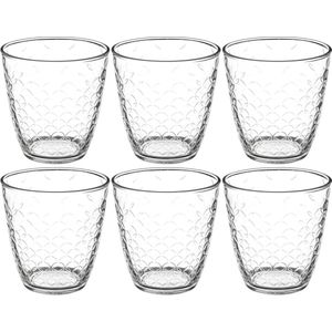 Secret de Gourmet waterglazen Rome -set 24x - 250 ml - deco glas - drinkglazen - deco glas