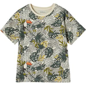 Vertbaudet - Jongensshirt - Met Grafisch Vakantiemotief - Korte Mouwen