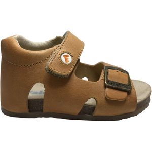 Falcotto - Bea - Mt 20 - gesp velcro lederen sandalen - Okergeel