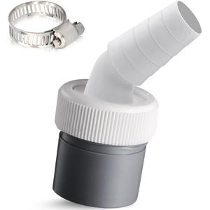 Allecto Premium - Wasmachine-afvoeradapter voor buis Ø 40 mm - Inclusief slangklem - Vaatwasser en droger aansluiting