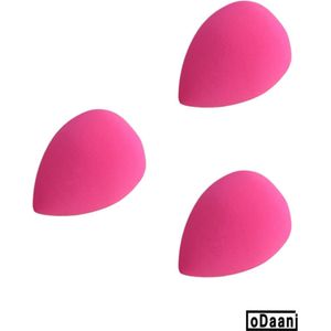 oDaani Make up spons - Make up blender - beauty blender - 3 Stuks - Zachte spons - Roze