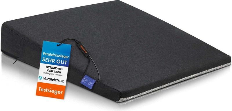 DYNMC YOU - Premium Wigkussen - Donkergrijs - Ergonomisch Zitkussen voor Auto