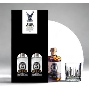 Deer Jimmy's Make Your Own Whisky - Gift Set met glas - Schotse Whisky Speyside & Islay Cask - Rijp je eigen drank met houtsnippers van een gebruikt whisky vat