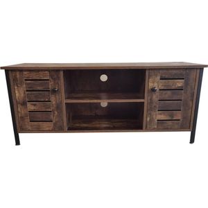 Tv meubel kast Stoer - televisie dressoir industrieel - 110 cm breed