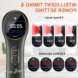 Mrs. Jones Rood licht therapieapparaat handbediend draagbaar infrarood licht apparaat met 5/10/15/20 timer en 4 prestaties 14 x 650 nm 3 x 808 nm .