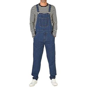 Denim Overalls voor Mannen - Regular Fit Jarretel Jeans Jumpsuit