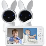 Arenti AINanny - Wifi Babyfoon - Baby Monitor - 5 inch Scherm - Ultra HD 2K Resolutie - Duopack