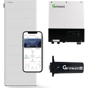 Growatt SPA 7000TL3 BH 7kW Accu Omvormer Met 20,4 KWh Thuisbatterij